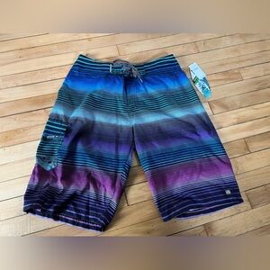 NWT‎ Ocean Current striped board shorts